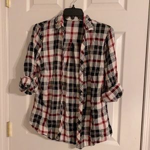 NY & CO Plaid Button Down